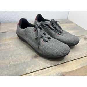 New Earth Origins Gray Womens 10M Loretta Felt Lace Up Sneakers Shoes Light